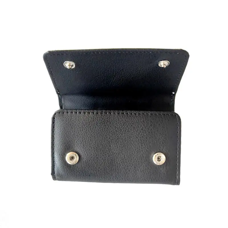 Sublimation PU Blank Single-sided Key Storage Wallet Three Sided Folding Card Bag For Heat Transfer Printing