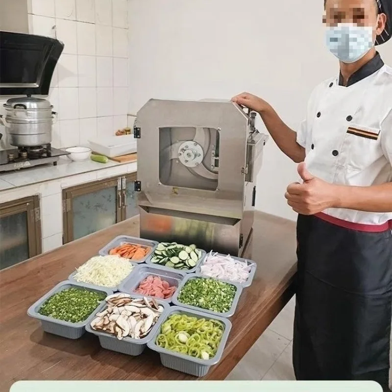 Multifunctional vegetable cutter Commercial canteen Automatic chive shredding Electric slicing