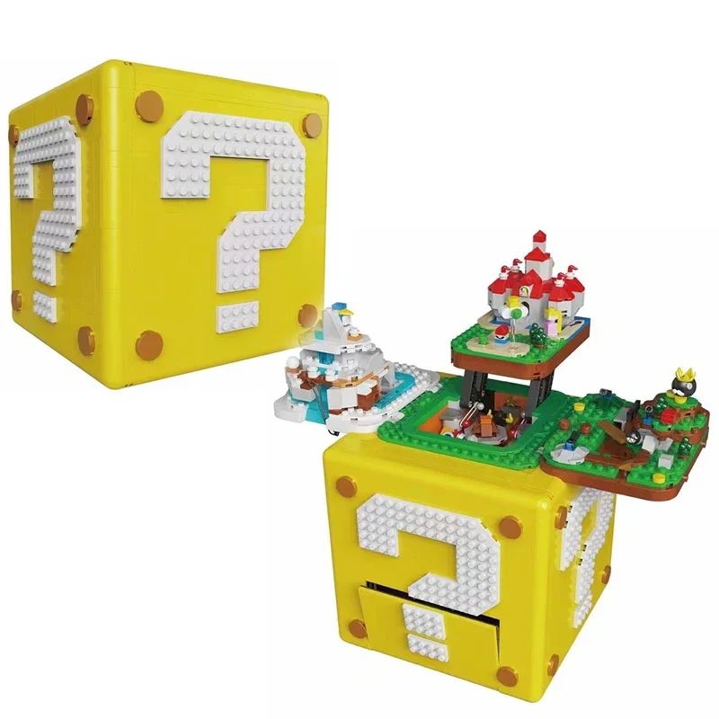 MINISO Diseny MOC 71395 سوبر ماريويد نموذج منزل اللبنات الطوب لعبة التلفزيون الاطفال لعب للأطفال الهدايا