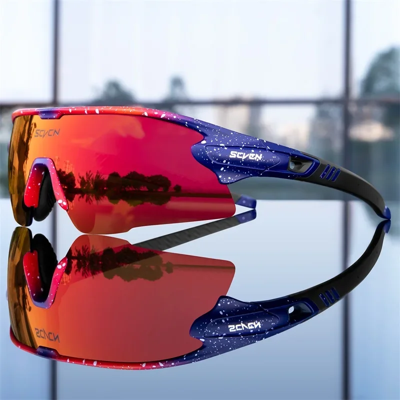 SCVCN Männer Outdoor Mountainbike Radfahren Gläser Frauen Sport Sonnenbrille MTB Rennrad Radfahren Brillen UV400 Wandern Brille