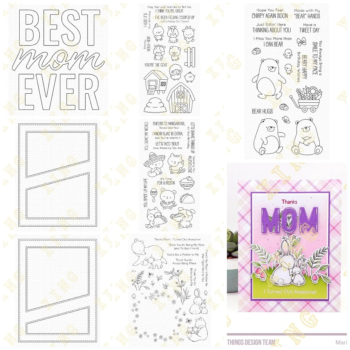 

Next to You Happy Mother's Day Stamps And Dies New Arrival 2024 Scrapbook Diary Decoration Stencil Embossing Template Diy Card