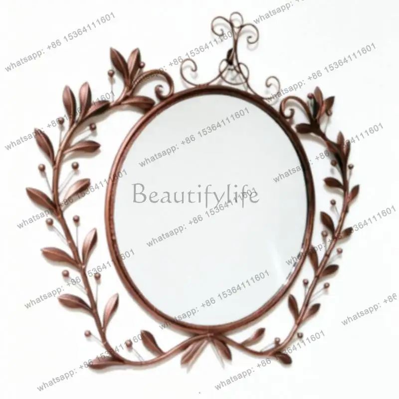 Best Sellers Universal Unbreakable Mirror Decor Round Retro Custom Infinity Wall Mirror Decor Art Makeup Standing Espejos Vintag