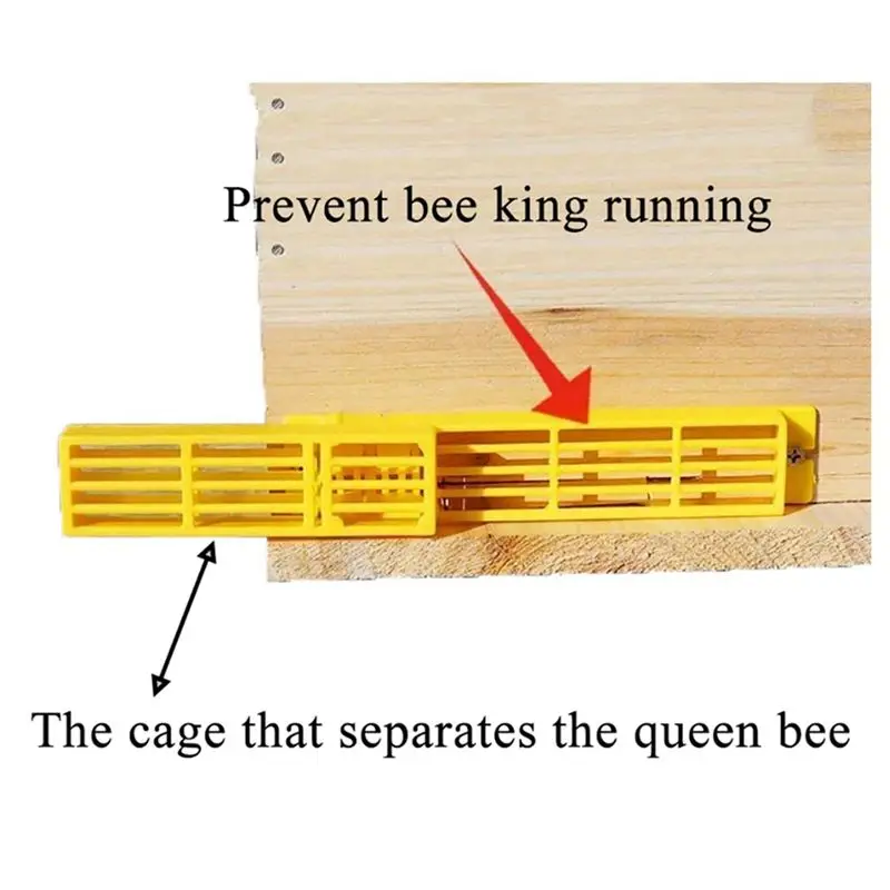 20X Design Small Bee Queen Entrance Gate Anti Flying Reducer Closer Porch Hive Also For Swarm Colony Release Drone Bee