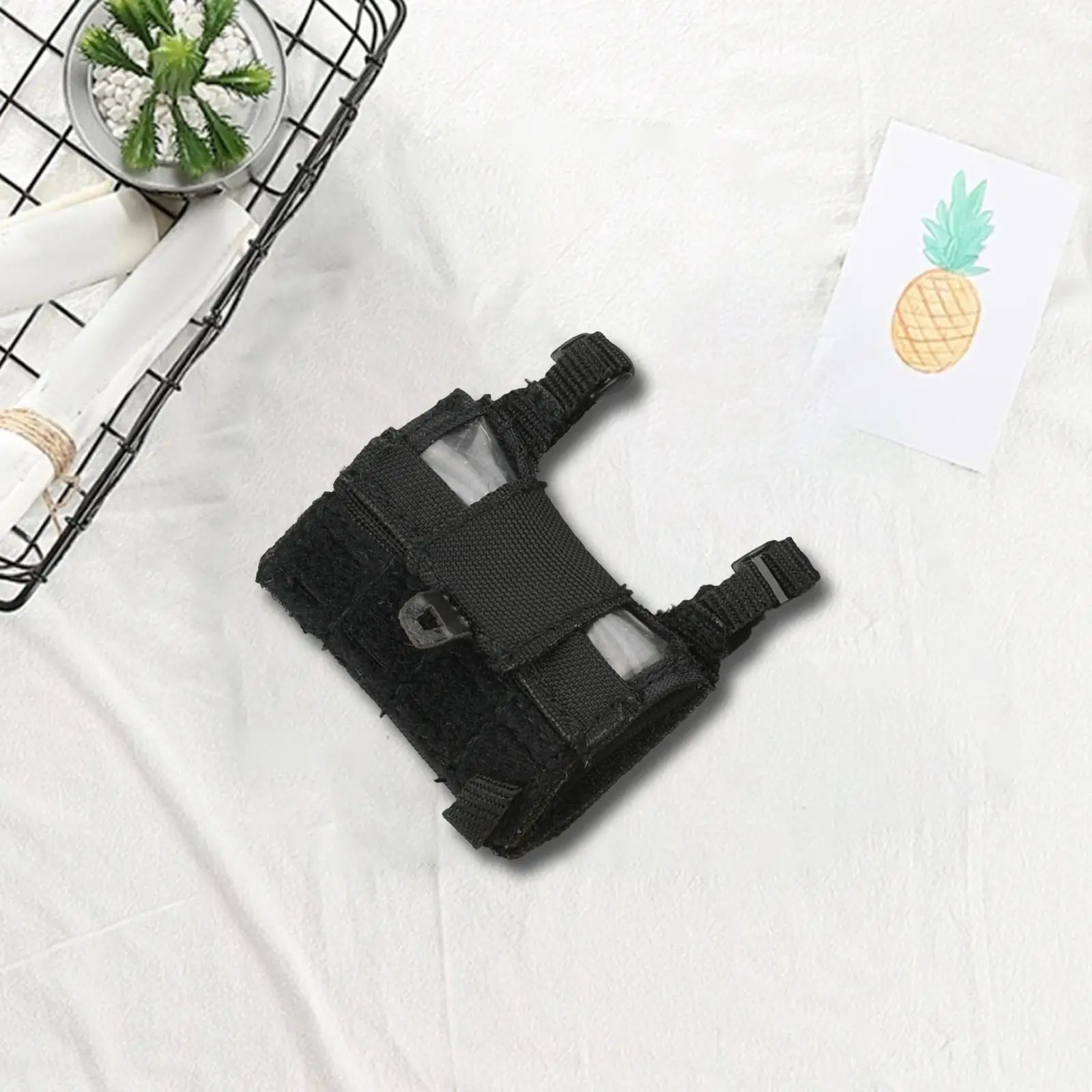 Bolsa de pulso em miniatura para modelo de soldado 1/6, bolsa de transporte de pano, acessório para casa de bonecas, brinquedo, presentes colecionáveis