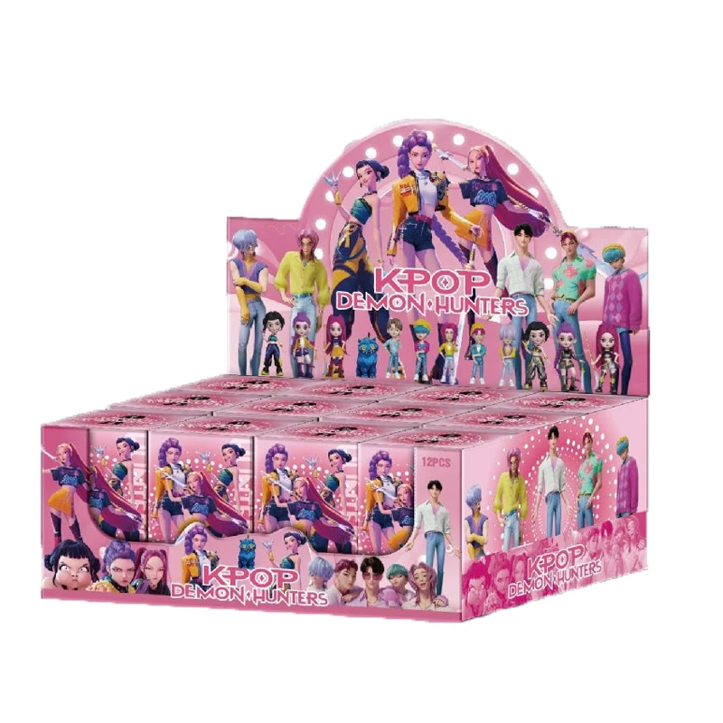 أنيمي KPop شيطان الصيادين صندوق أعمى HUNTRIX ساجا بويز رومي ميرا زوي ديربي النمر عمل نموذج لجسم دمية لعبة غامضة ديكور هدية