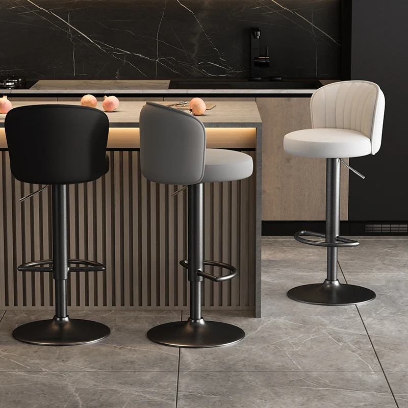 

Hairdressing Vanity Bar Stools Nordic High Aesthetic With Back Bar Chairs Relaxing Leather Bancos De Bar Lounge Suite Furniture