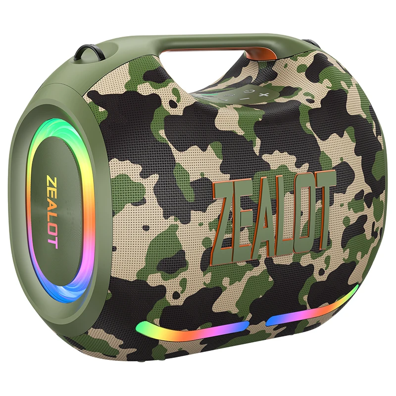 ZEALOT ZE01 120W Wireless Speaker With Carry Handle,EQ Mode, RGB