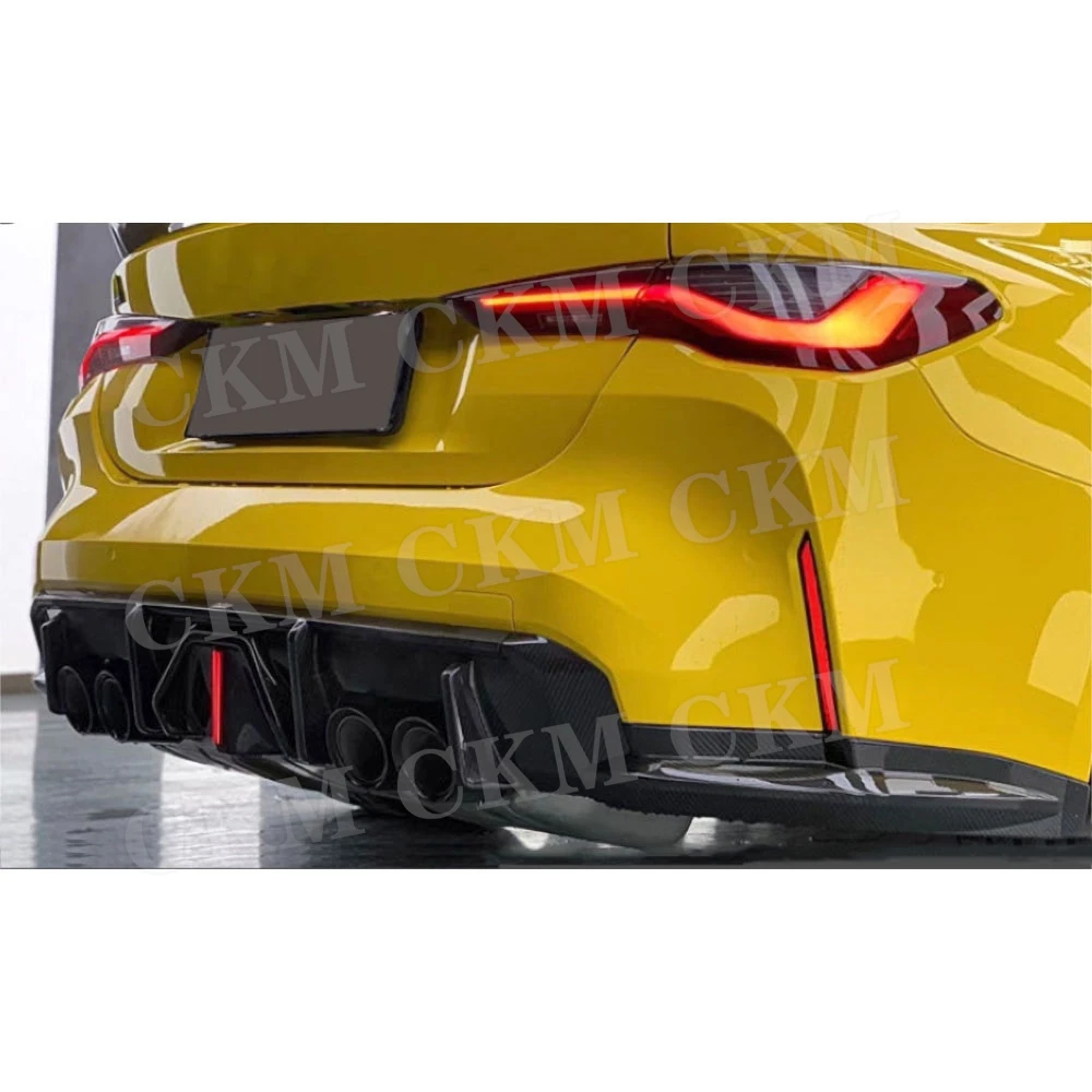 

Настоящий карбоновый задний спойлер-диффузор с LED-подсветкой для BMW G80 M3 G82 G83 M4 2020-2024, расширитель заднего бампера, комплект для тюнинга кузова