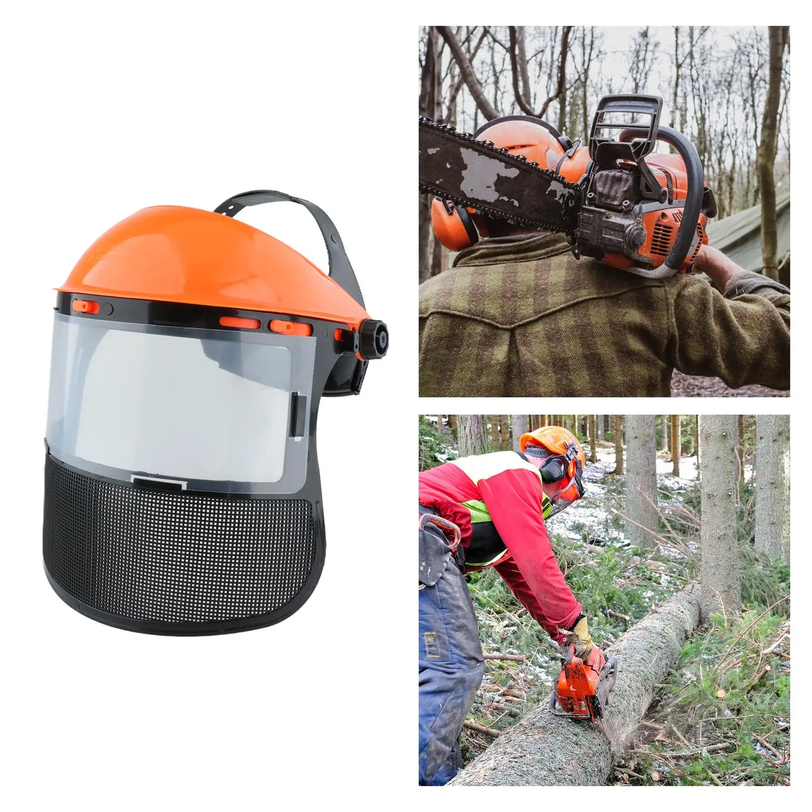 Chainsaw Face Shield Face Cover Multipurpose Lightweight Adjustable Headband