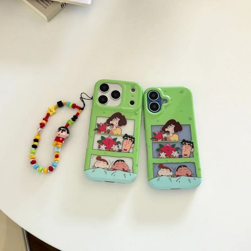Etui na telefon Cartoon Cute Crayon Shin-chan Nohara Hiroshi Nohara Misa na iPhone 13 14 15 16 17 Pro Max, zabawny pokrowiec