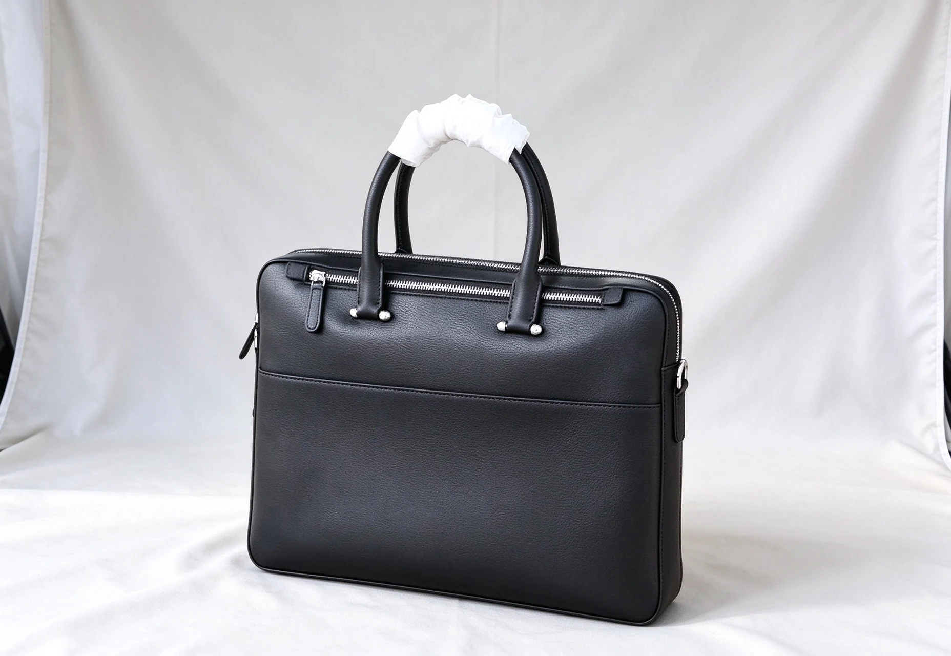 Top Grain Cowhide Leather Hand Tote Bag, Unisex Casual Daily Shoulder Handbag