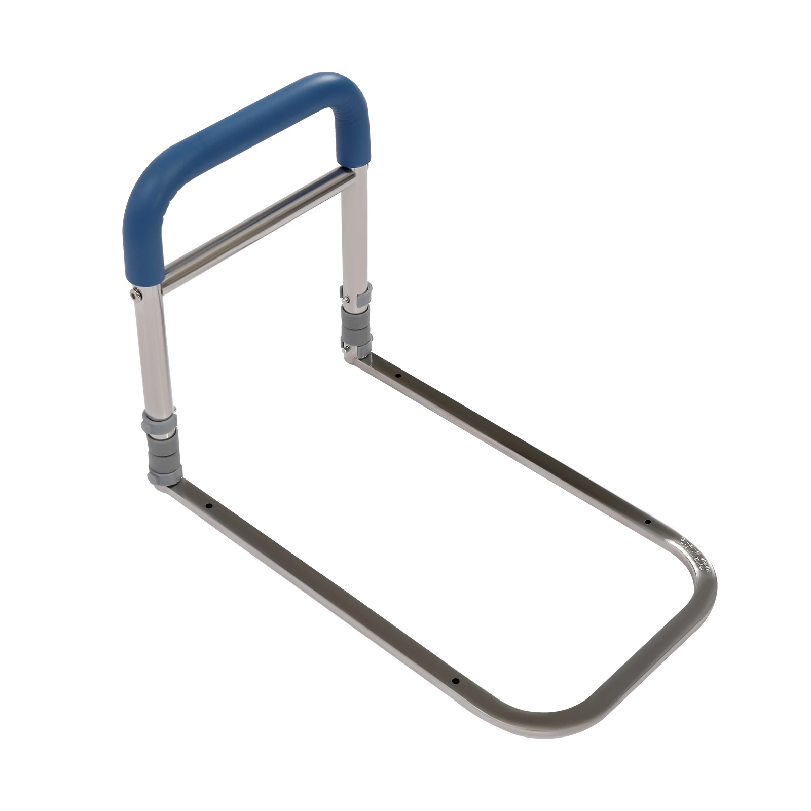 Bed Rail for Safety, 304 Stainless Steel, Adjustable Height, Rotatable Design, Soft Rubber Handle, Non-Slip Grip, Fall Protectio