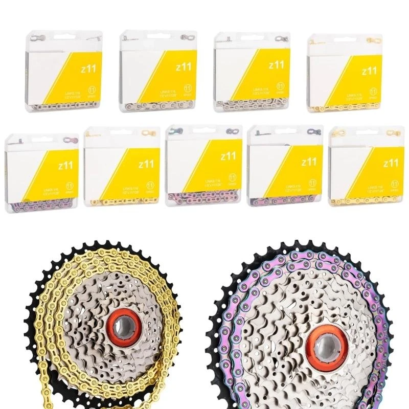  Bicycles 11 Speed Chain Light weight Bike Chain With Missing Links  Connecter Mountain Road Bike Chain Enduring