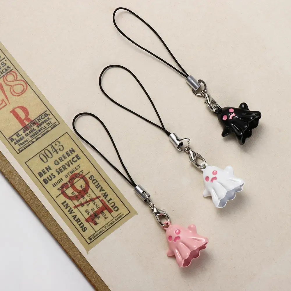 Phone Accessories Spooky Ghost Phone Charms Halloween Cartoon Phone Lanyard Alloy Pendant Y2K Phone Strap Women Girls