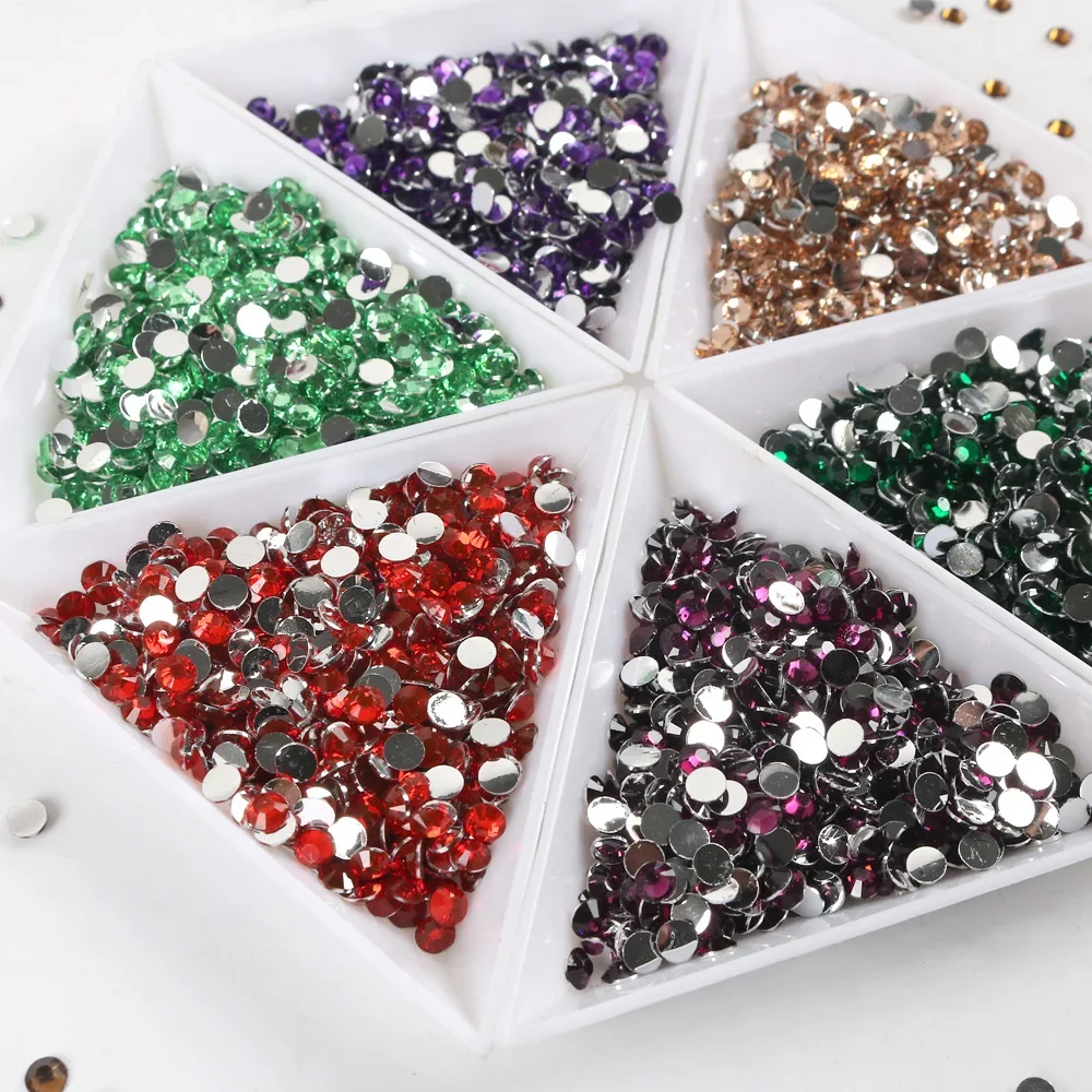 Wholesale Resin Flatback Rhinestone for Nails, Tumblers, Mugs, Bottles, Craft Decoration, Loose Bling Glitter Diamond Stone