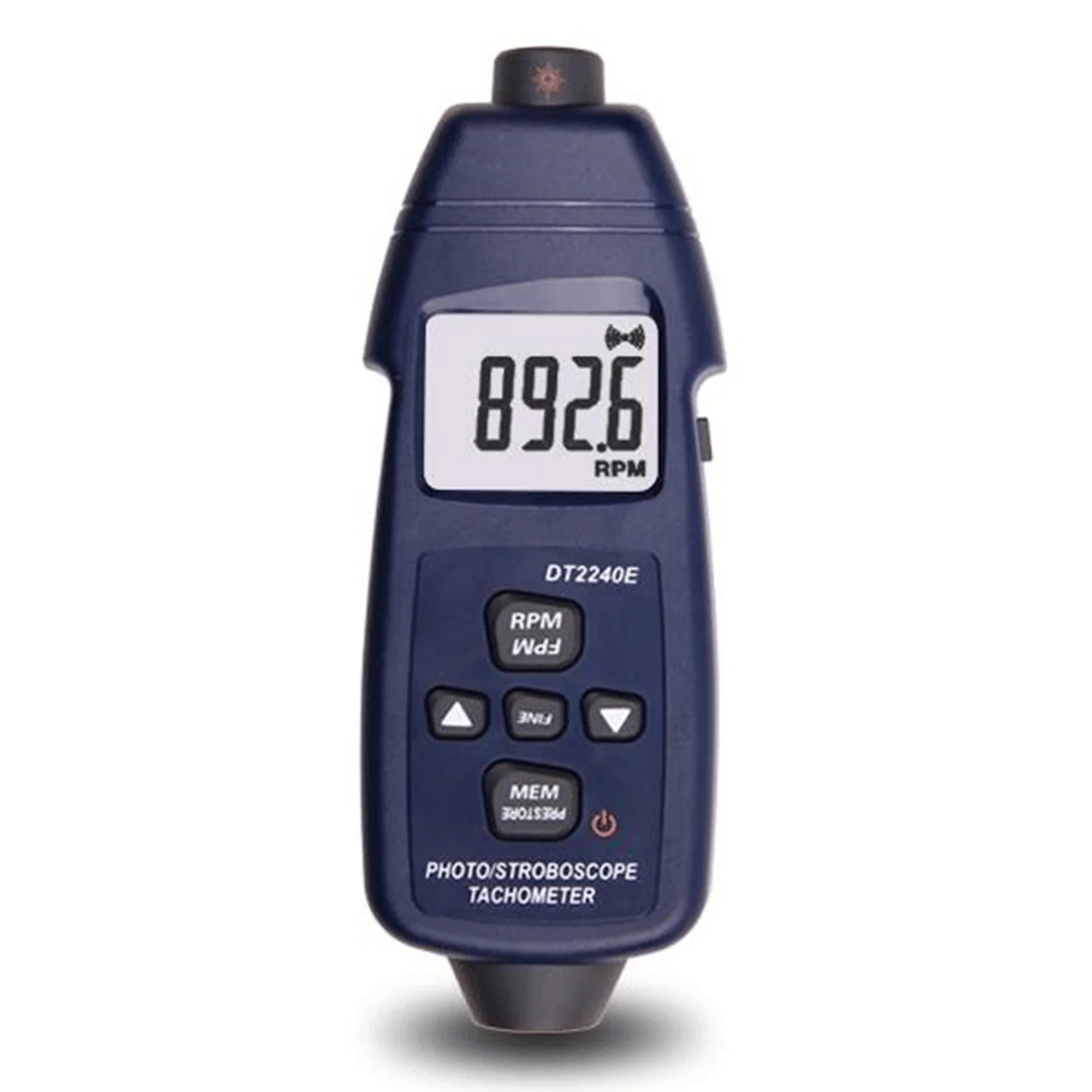 DT2240E 2-in-1 Tachometer Stroboscope Meter with LCD Display