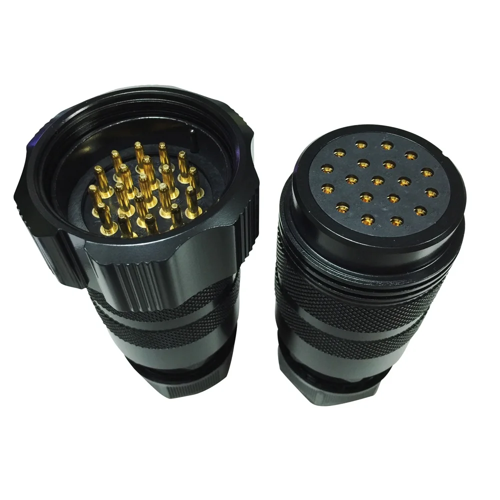 Conector de cabo macho para luz de palco Socapex de 19 pinos como KUPO IP66