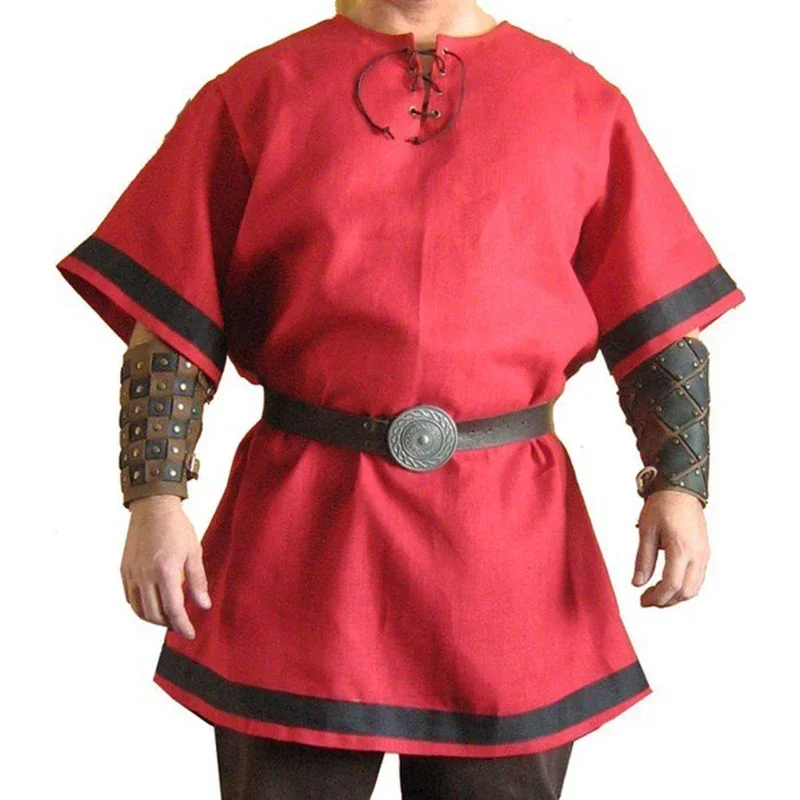 Costume de chevalier Viking Kokor pour homme, cosplay médiéval, Renaissance vintage, armée nordique, chemise tunique 7.5 ate, Y-Renaiss MN8, 2024