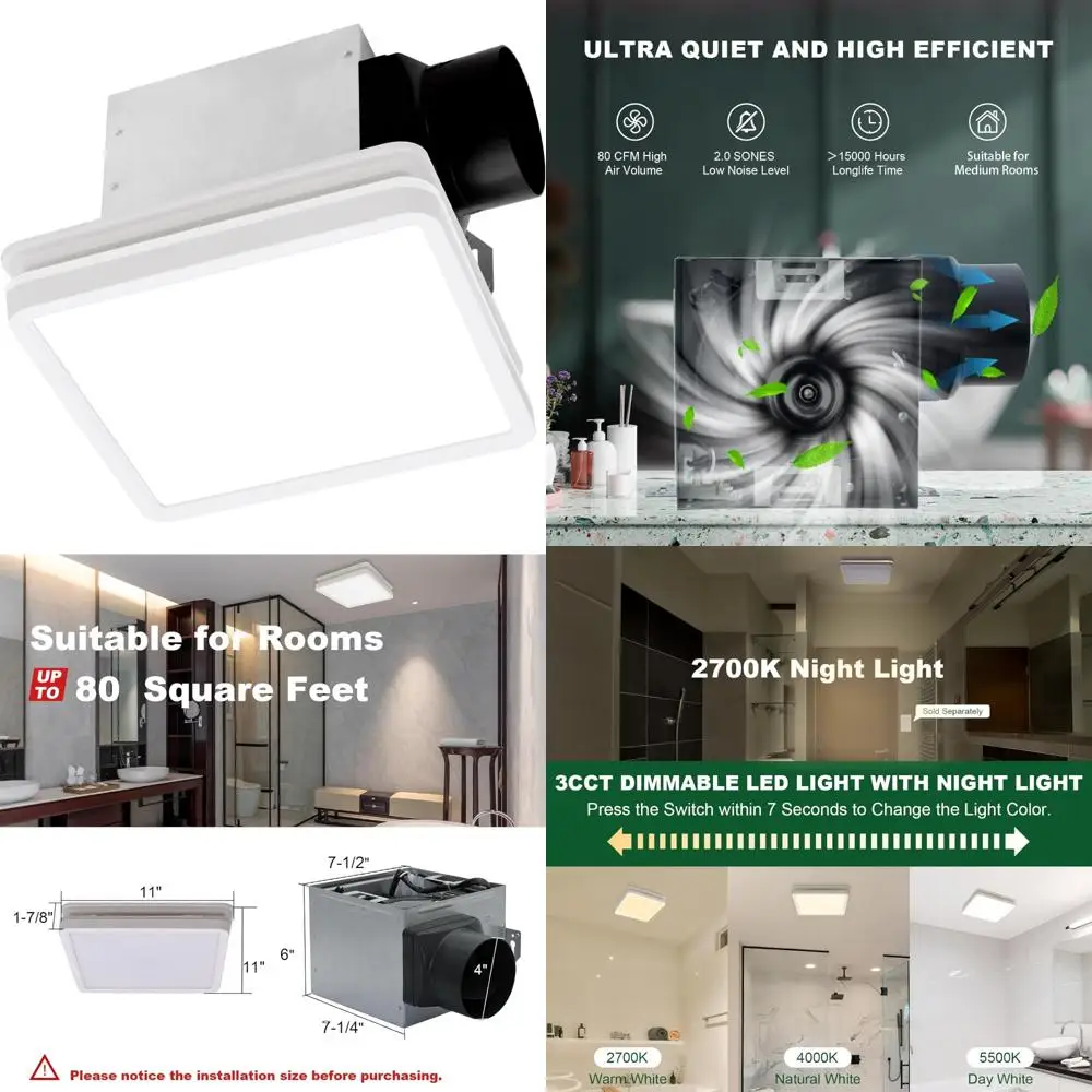 Powerful 80CFM Bath… - image