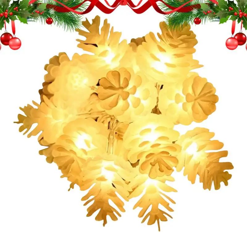 

Christmas Tree Lights Pine Cone Holiday Lights Outdoor Christmas Lights Outdoor LED Lights Flexible Decorative Lights For