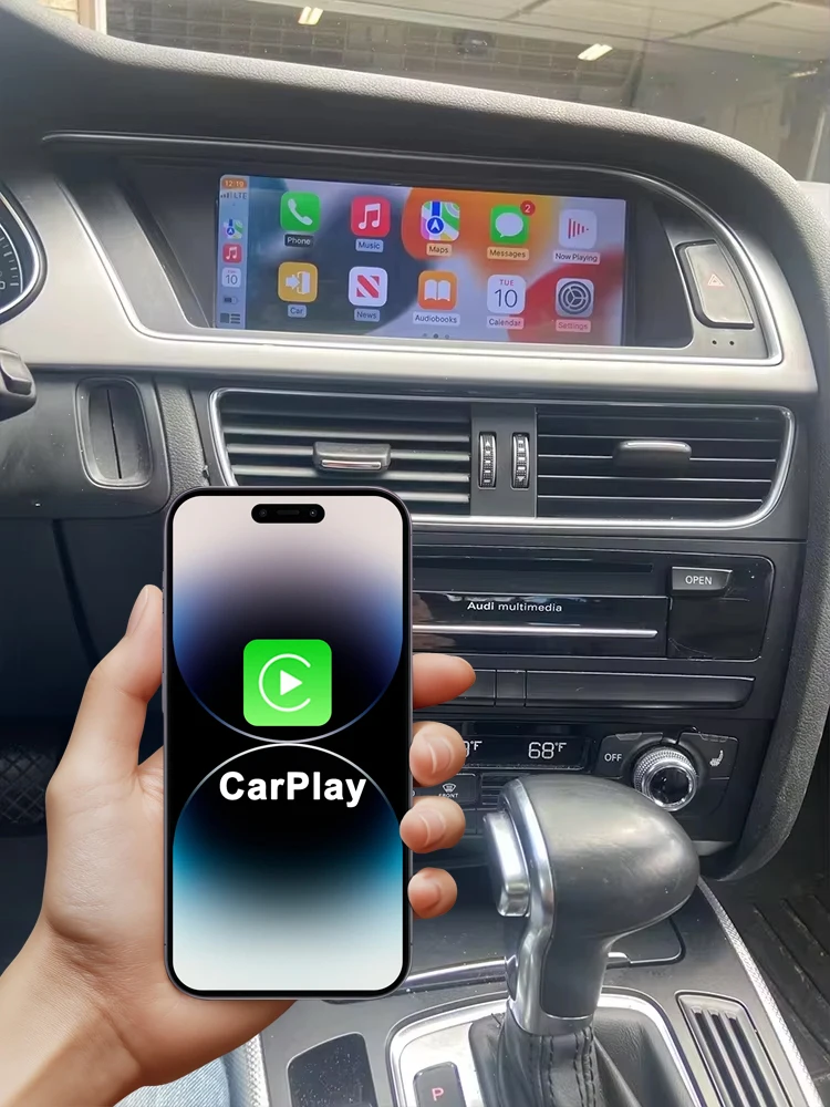 8,8-calowy ekran dotykowy z Android Auto, bezprzewodowy Carplay, radio multimedialne do Audi A4 A4L B8 2009-2016, Airplay, nawigacja GPS — 2