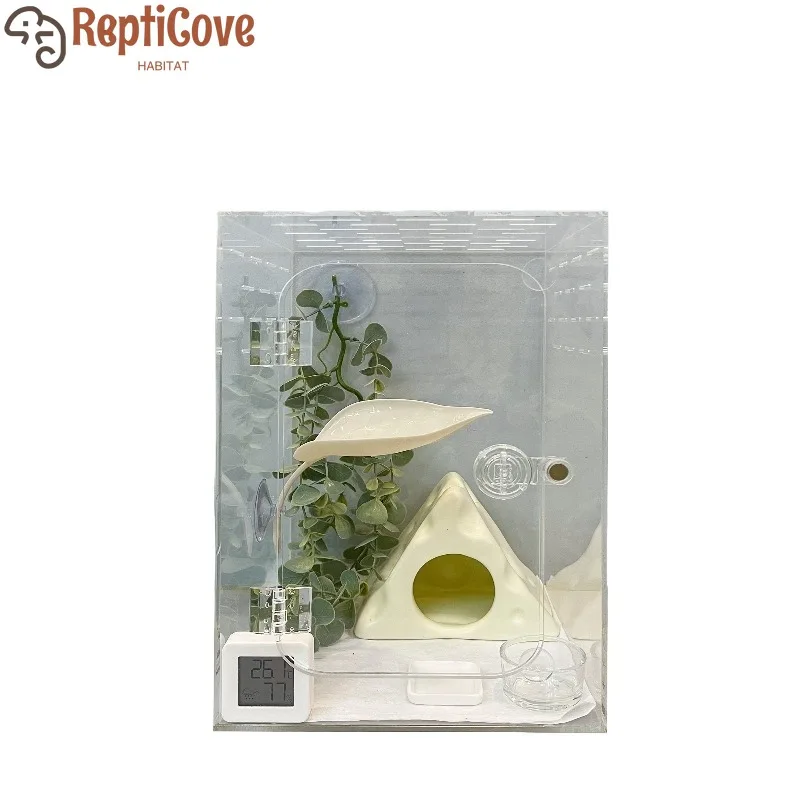 

Vertical Arboreal Acrylic Climbing Pet Breeding Box High Transparency Eyelash Horned Frog Palace Guard Lizard Spider Tree Frog