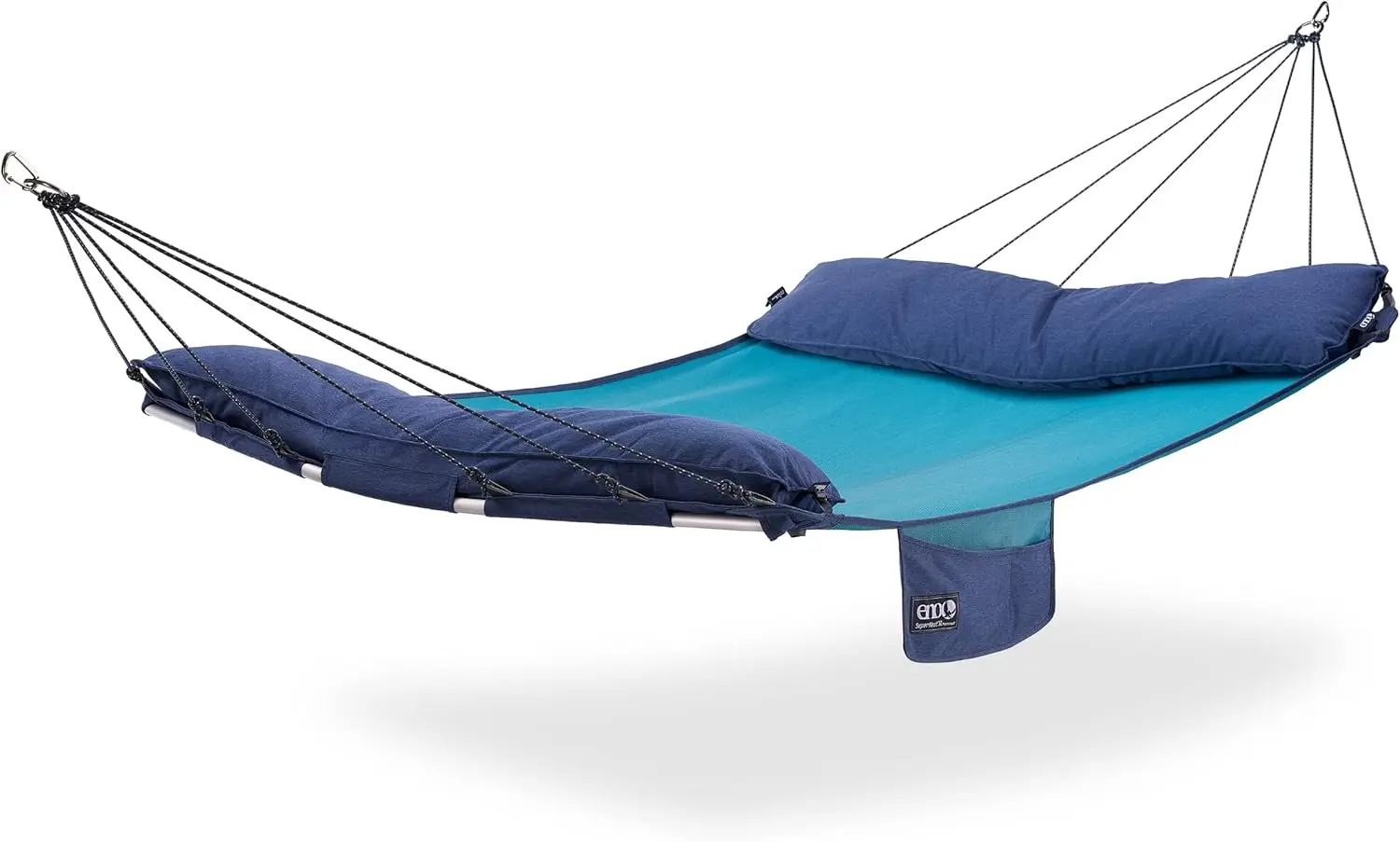 SuperNest SL Hammock - 1 to 2 Person Backyard Hammock - Outdoor Patio Furniture for Backyard, Lawn, or Balcony - Coastal Blu