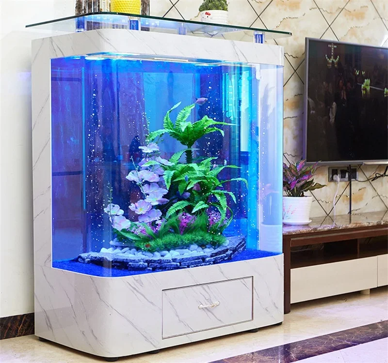 Factory Wholesale Aquariums Optiwhite Large Tank Fish Aquarium With Base Cabinet