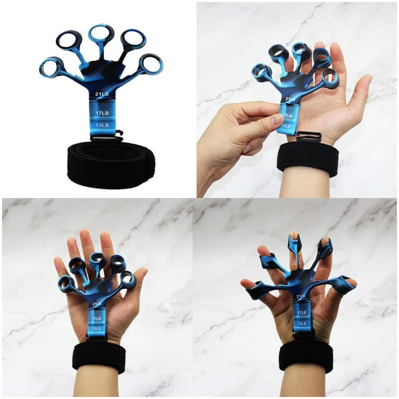 Finger Gripper Finger Exerciser Guitar Finger Exerciser 6 Resistant Levels Recovery Physical Tools Hand Strengthener For Patient