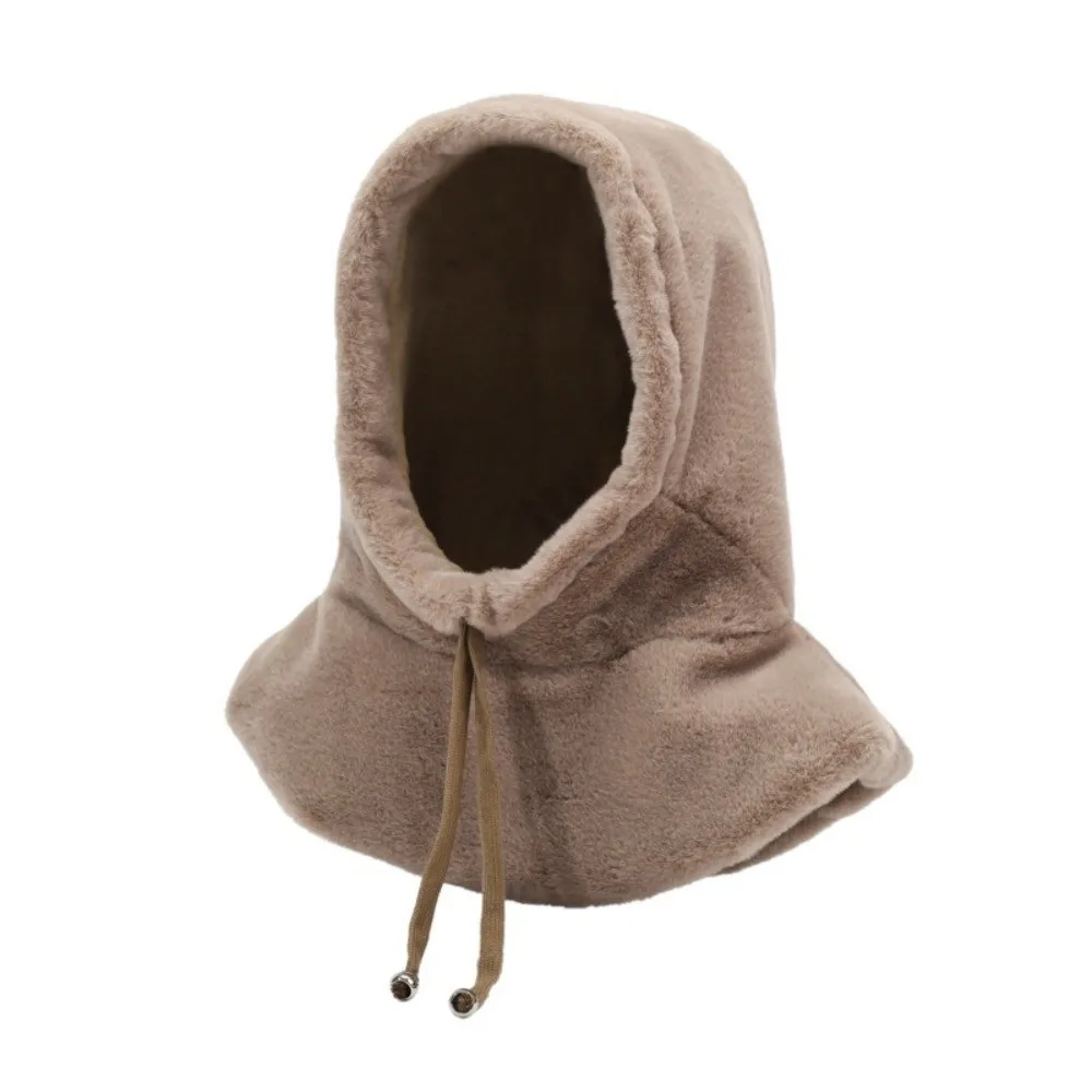 New Warm Shawl Hat Windproof Coldproof Hooded Hat Fluffy Fur Ear Protection Hat Autumn and Winter