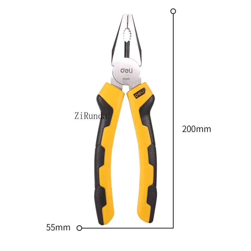 ~ Alicate de fio multifuncional, torno de 8 polegadas, aço de alto carbono, alicate de ponta oblíqua, alicate doméstico