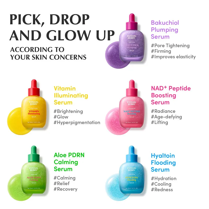 EQQUALBERRY NAD+ Peptide Boosting Smoothie Serum for Face, Neck & Body with Niacinamide & Hyaluronic Acid, Pore & Wrinkle Korea