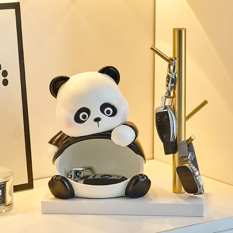 Creative Panda Entry Key Storage foyer ornaments