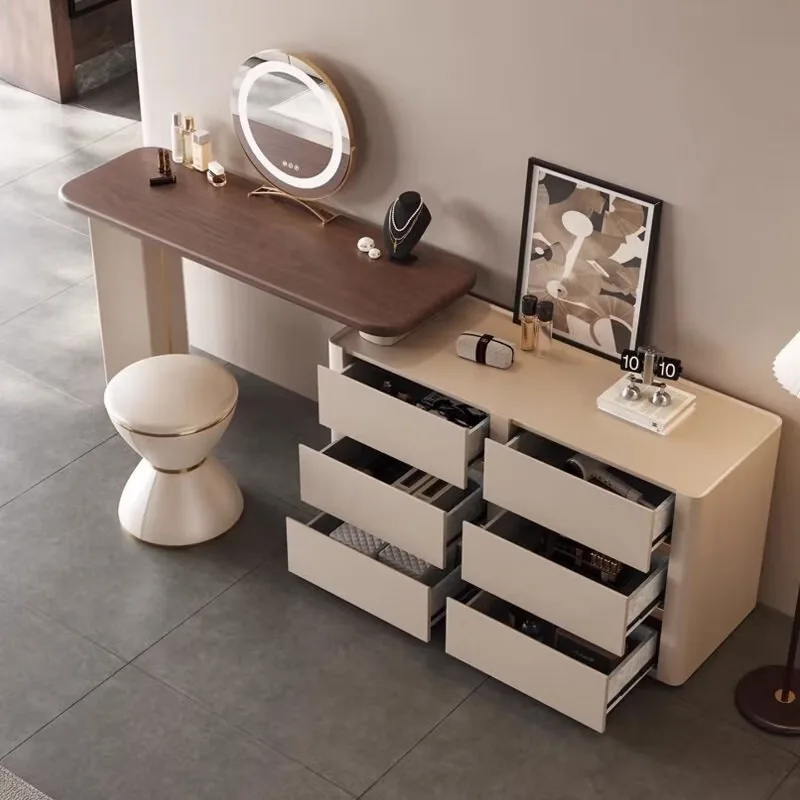 New Italian Alec dressing table New Chinese master bedroom dressing table Medieval solid wood light luxury dressing table view 4