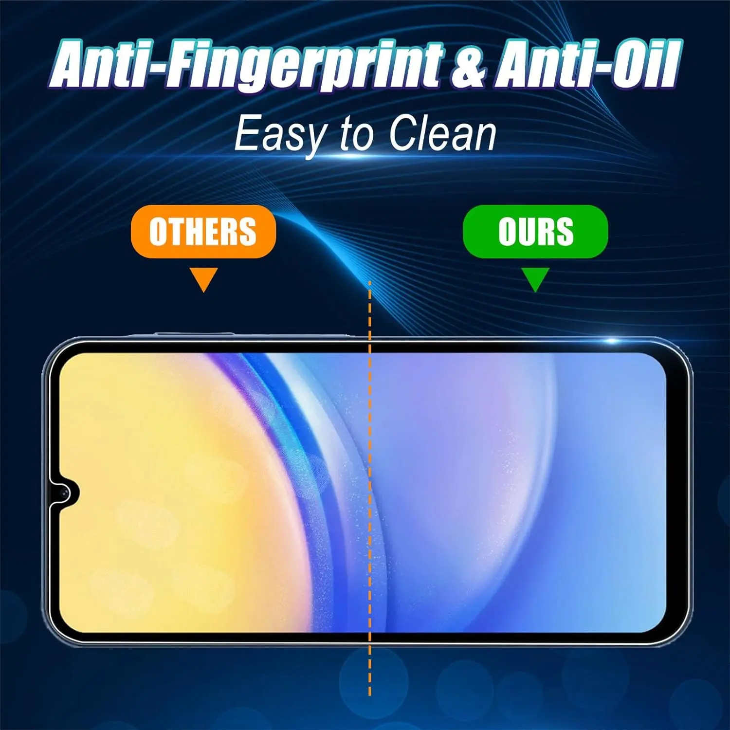 1/4 piece of glass film suitable For Samsung Galaxy A15 tempered glass high-definition anti drop screen protector