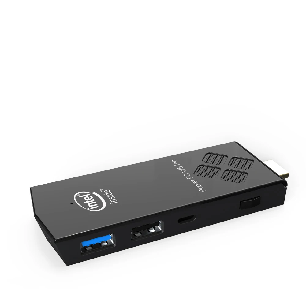 Mini PC W5 Pro Windows 10 Stick Intel Atom, Z8350, 1.44GHz, 4 Go, 8 Go, DDR3, 64 Go, 128 Go, 5G WiFi, P1, 10 Micro Computer, Linux, MINIPC