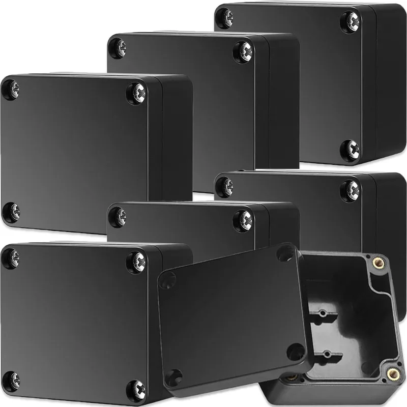 

IP66 Водонепроницаемая черная распределительная коробка Чехол для инструментов АБС-пластик Коробка для электронного проекта Чехол для хранения Коробки для электронных принадлежностей