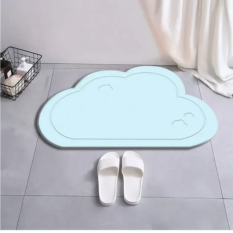 

Lovely Cloud Toilet door absorbent table easy dry wear-resistant anti-skid dry bathroom mats golden68