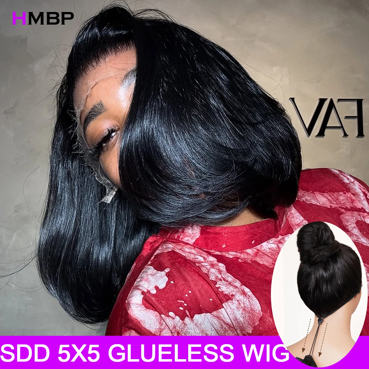

Double Drawn Vietnamese Glueless Wigs Human Hair Pre Cut Pull Go 5x5 Ready To Wear HD Transparent Lace Short Bob Wig For Women