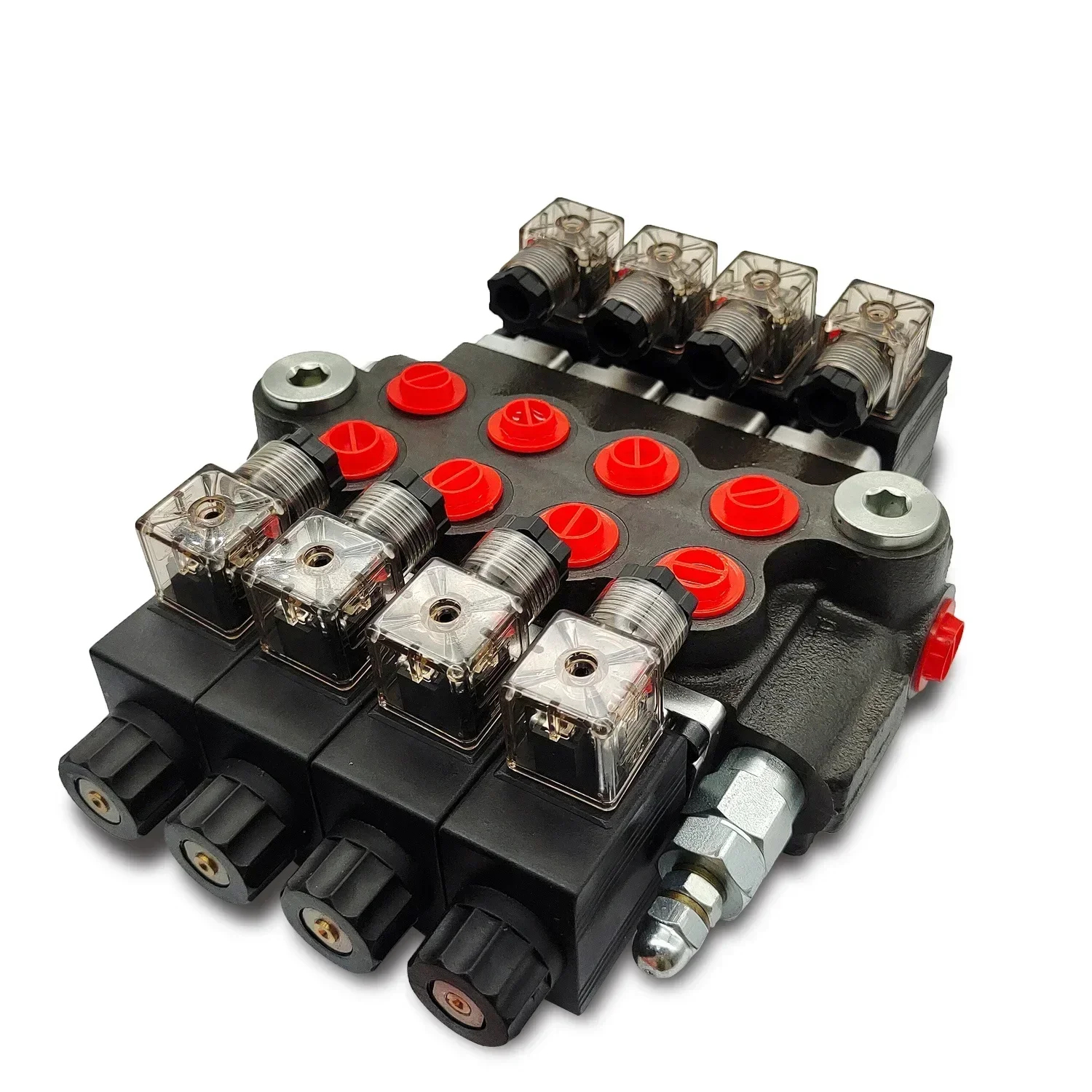 12V DC 13 GPM 4-core Hydraulic Integrated Direct Electromagnetic Directional Control Valve