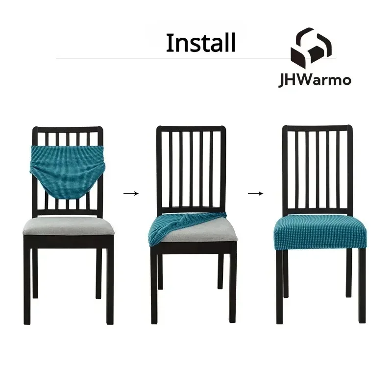 قابل للتعديل البراز كرسي حالة بسيطة الجاكار جميع المواسم المضادة للانزلاق سبليت الحديثة مطاطا جاكوارد غطاء كرسي وسادة 2024 #3