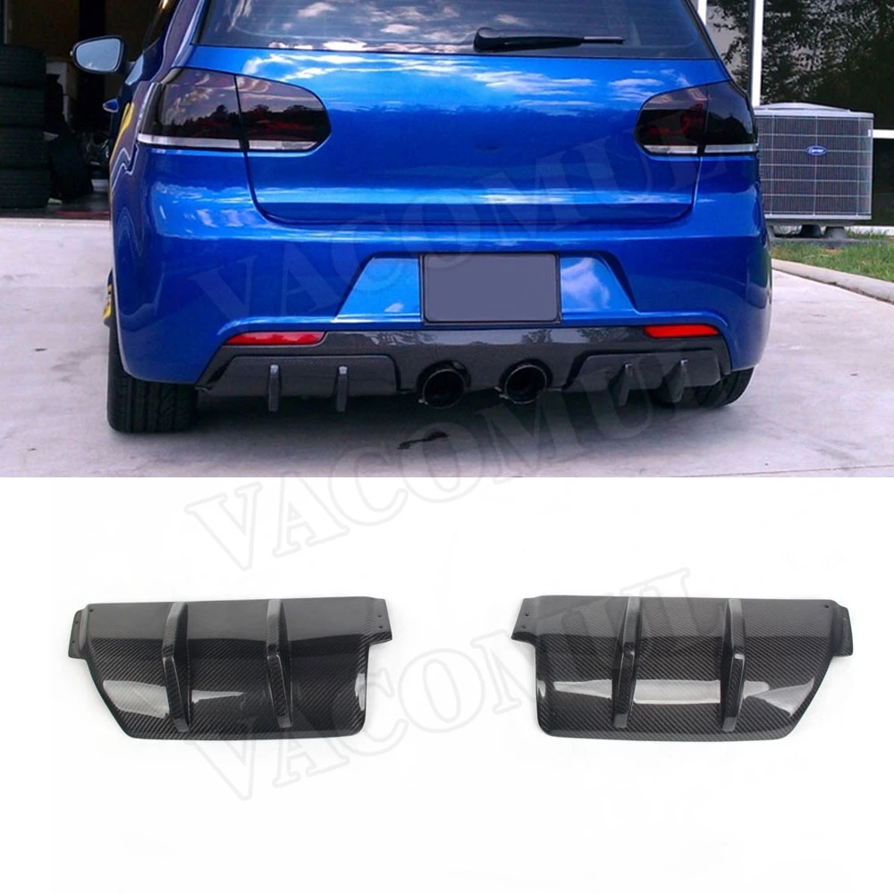 

VACOMUL Carbon Fiber FRP Rear Lip Spoiler For Volkswagen VW Golf 6 VI MK6 R20 2010-2013 Back Bumper Skid Plate Guard Car Styling