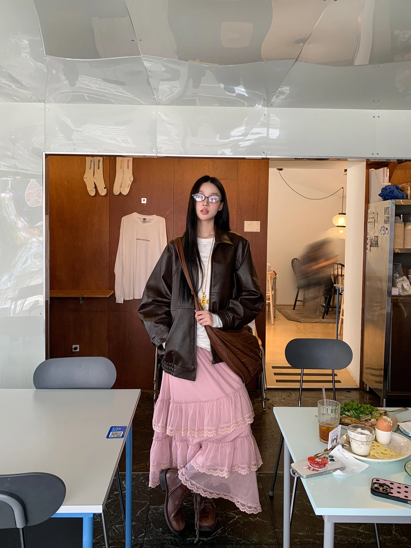 

Розовая кружевная юбка трапециевидной формы, женская модная юбка-тортик с низкой талией, полиэфирное волокно Ci, повседневный прямой крой