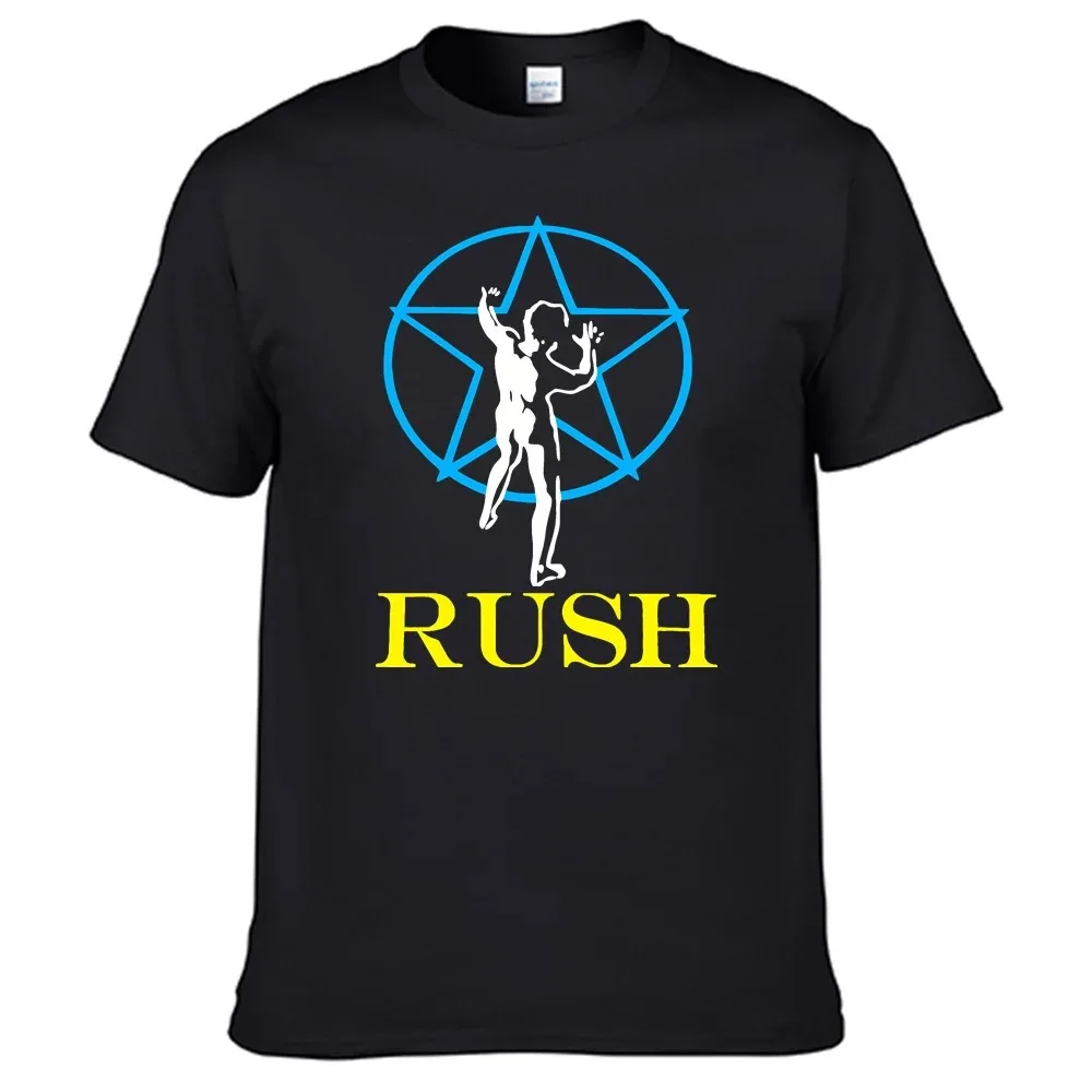 Rush Brand T-Shirt Unisex 100% Cotton Men Women Shirt Top Hip Hop Streetwear High Quality Men's Clothing S-4xl Extra Large Size