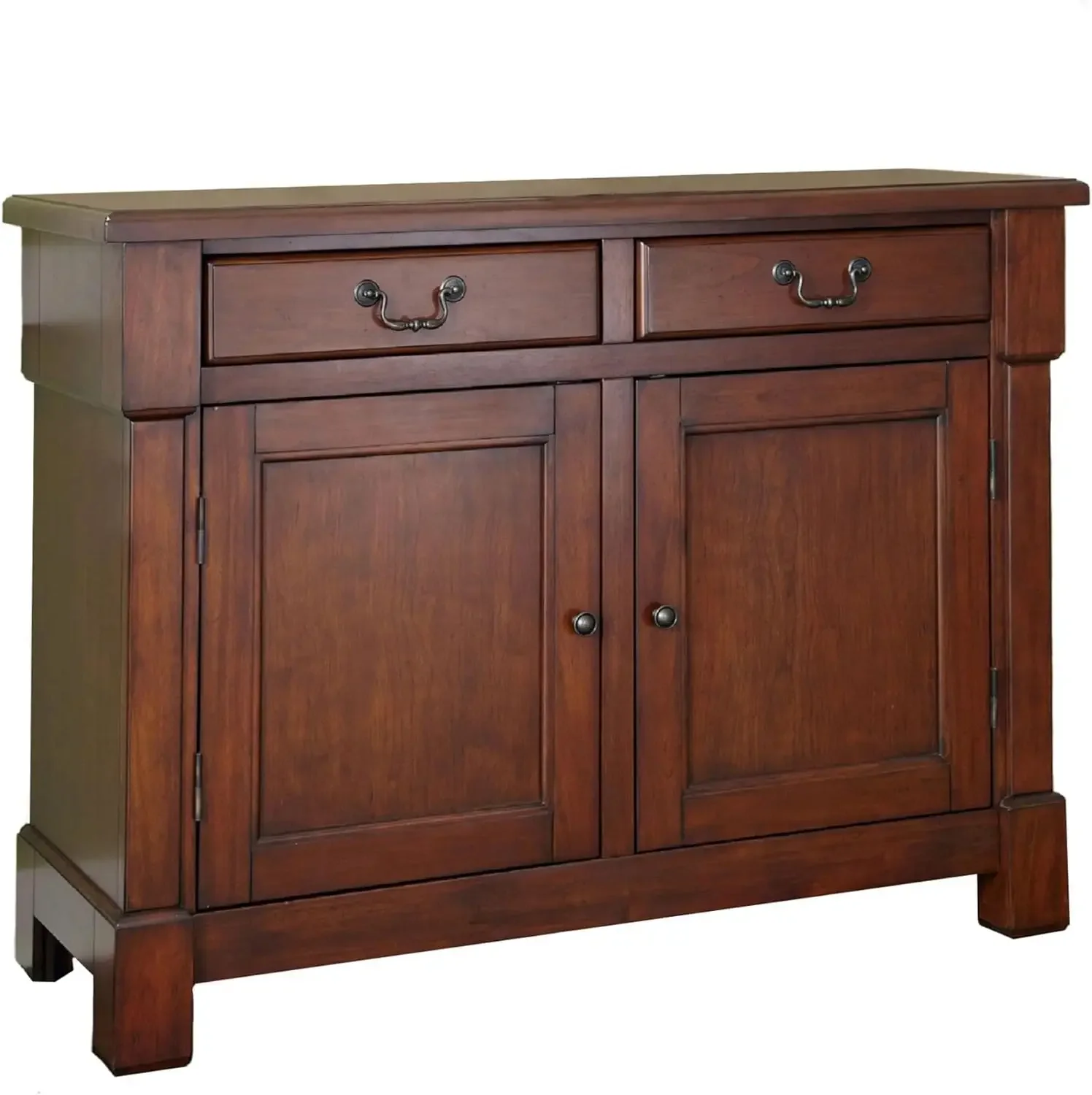 Aspen Buffet with Storage and Felt Lined Drawers, 48 Inches Wide by 36 Inches High, Rustic Cherry