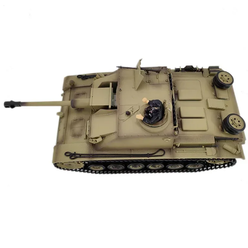 Henglong 3868 German No.3 F-8 Remote Control Tank Electric Assault Gun 1:16 Rc Tank Model Toys Boys Birthday Gifts Huge