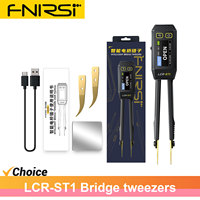 FNIRSI LCR-ST1 LCR SMD ESR Tester Resistance Capacitance Inductance Continuity Diode Test Mini Smart Tweezer Measurement Tools