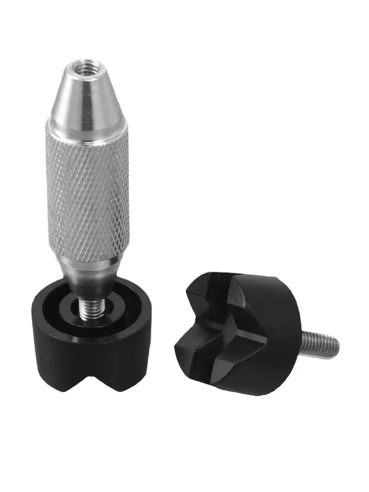 Guitar Repair Aid For Acoustic Instruments With Machined Alloy Construction And Dual-Profile End Notching Capability