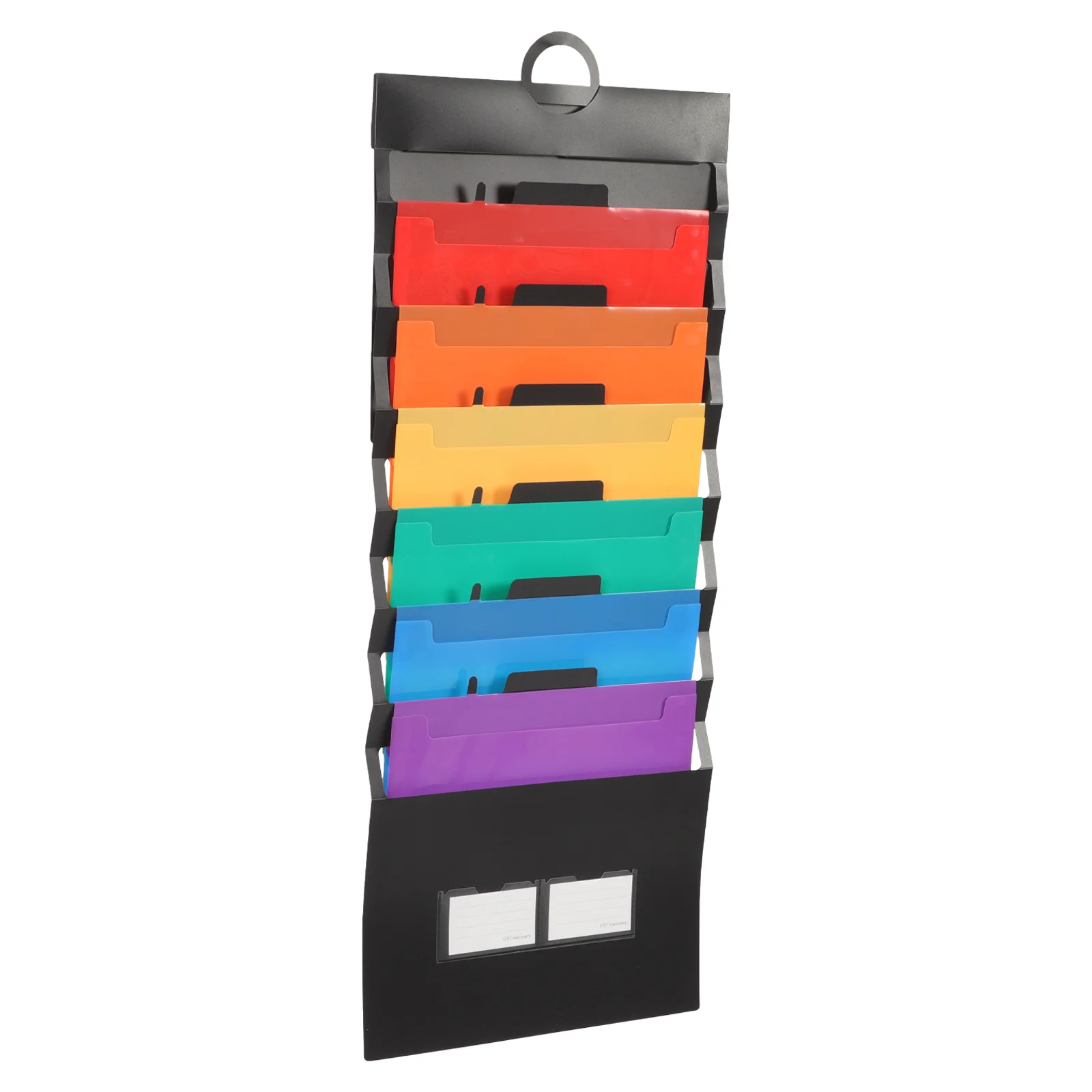 Document Container File Storage Pocket Chart Rainbow Accordion Bag Folders Organizer Hanging