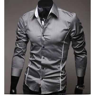 

Men's Long Sve irt with Border Casual Sle Cotton Linen Blend Flat Iron Treaent Youth Faion Color ex Open...